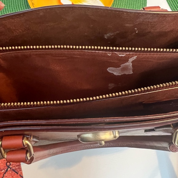 Coach Leather & Canvas Signature Satchel (includes the shoulder strap) - Picture 12 of 14